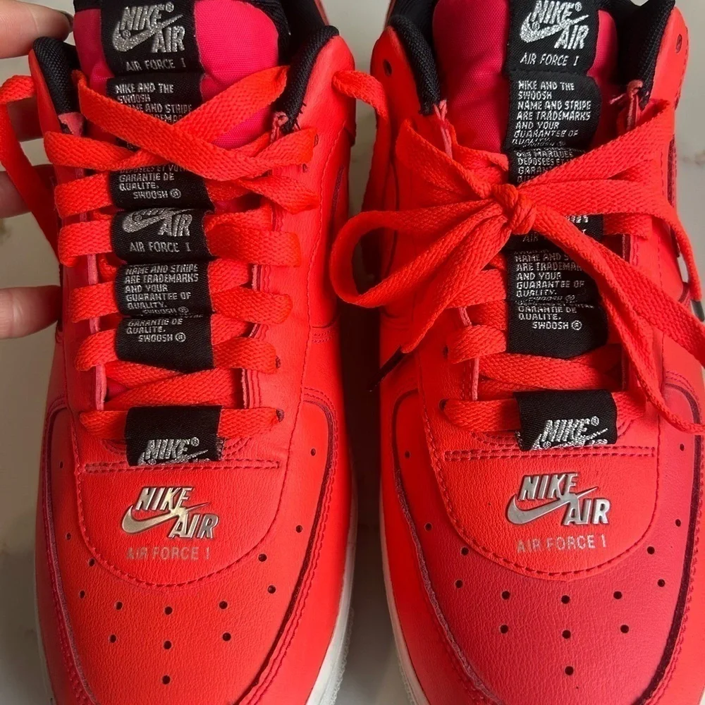 Nike Air Force 1 '07 LV8 'Double Air Pack - Laser Crimson men’s 9